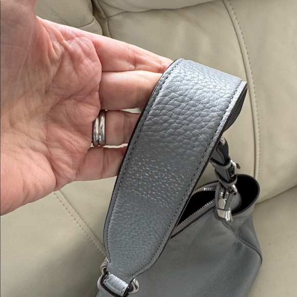 Coach Rori C2853 hobo shoulder bag in pebbled granite gray - Picture 7 of 12